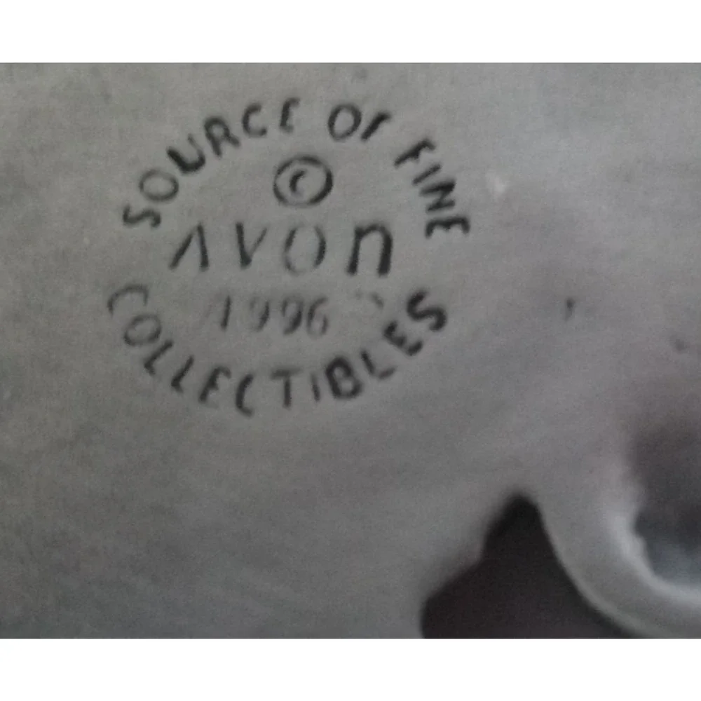 1996 Avon Pewter Santa Checking His List Ornament